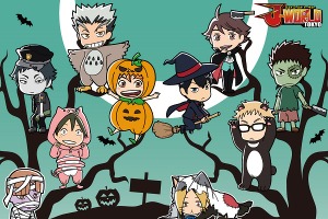 「ハイキュー」ハロウィンイラストが可愛い！ 期間限定イベントでオリジナルグッズGET 画像