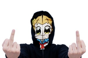 「ポプテピピック」サブカルクソ女必見！ ポプ子フェイスパーカー、ヴィレヴァンより登場 画像