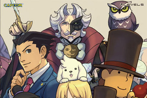 「レイトン教授VS逆転裁判 設定画集」2月14日に発売　キャラデザインにイベントカットなど 画像