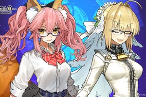 「Fate/EXTELLA」“嫁セイバー”or玉藻の前モデル、どっちをかけたい？ コラボ眼鏡第2弾登場 画像