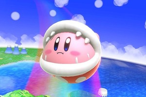 「スマブラSP」カービィがパックンフラワーをコピーすると...？ 文字通りの“パックン”姿にメロメロ！ 画像