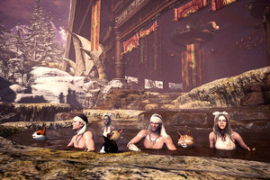 「モンハンワールド：アイスボーン」温泉に浸かってリフレッシュ！ 第3弾PV＆開発陣の解説映像が公開 画像