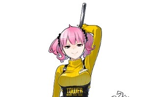 「TOWERanime」に新キャラクター　“綿塔桜”はドジっ娘、熱血漢の20代 画像