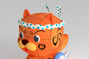 木戸衣吹さんが青森犬　赤色のデザインは“ねぶた”から　“一日一犬！”47都道府犬Ｒ 画像