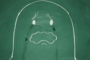 1000カット以上!黒板とチョークのコマ撮りアニメがMV　空想委員会初のフルアルバムリリースで 画像