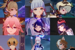 ゲーム「原神」一番欲しい稲妻キャラは誰？ 1位はダントツの800票超え！ 1,800人以上が選んだ投票結果を発表 画像