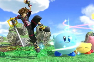 「スマブラSP」ソラを吸い込んだカービィ、キーブレードの使い手に!? スクエニ魔法極める“ツンツンカービィ”誕生 画像