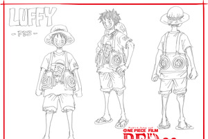 「ONE PIECE FILM RED」麦わらの一味が音楽フェスに参戦!? 尾田栄一郎描きおろしの設定画公開 画像