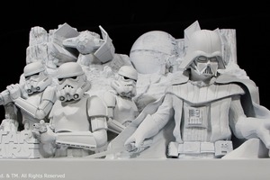 巨大ダースベイダー、さっぽろ雪まつりに登場 ルーカス公認でスターウォーズ大雪像 画像