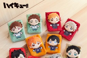 「ハイキュー!!」烏野、青葉城西、音駒、梟谷学園、稲荷崎のグッズ登場！二頭身がかわいいアクスタポーチなど♪ 画像