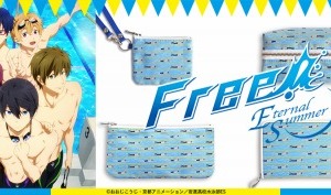 「Free!-ES-」のお洒落グッズ 遙と凛がポーチやウォレットの上でレース対決 画像