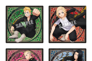 「東リベ」タケミチ、マイキー、ドラケン、場地、千冬が正方形型に収まった!? ウエハースのコレクションカード登場♪ 画像