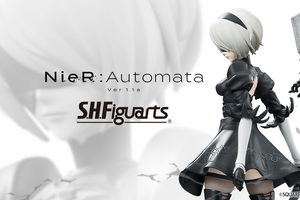 TVアニメ「ニーア オートマタ Ver1.1a」より、「2B」が可動フィギュアに！太ももがチラ見えするハイキックなど躍動感あるポージングを実現 画像