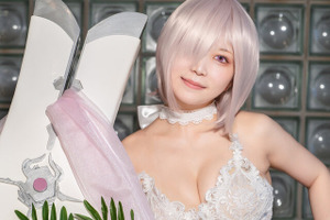 【コスプレ】「先輩、わたしの花嫁姿どうですか？」『FGO』マシュの花嫁姿がエレガントで美しい！！人気レイヤー・りんごこ【写真10枚】 画像