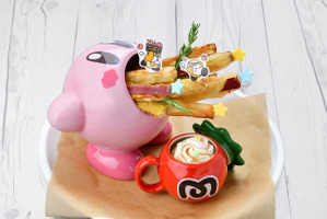 「カービィカフェ」秋の味覚を堪能できる期間限定メニュー登場！ 濃厚サーモンクリームパスタ、さつまいもスティックなど 画像