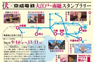 寿美菜子、宮野真守ら人気声優が駅案内　「伏　鉄砲娘の捕物帳」が京成電鉄とコラボ 画像