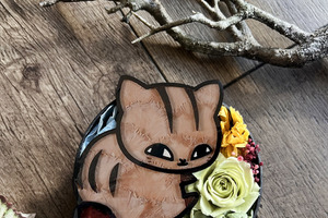 「夏目友人帳」ニャンコ先生のレアな“ウリ坊”姿をお花で表現！ 枯れない花で描いた「フラワーBOXシリーズ」第3弾 画像