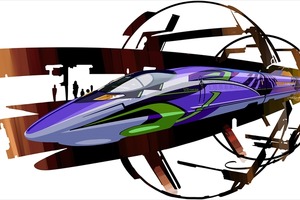 「新幹線：エヴァンゲリオンプロジェクト」山陽新幹線で“500 TYPE EVA”発進 画像