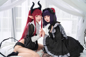 【コスプレ】「着せ恋」博多美女2人のリズきゅん＆雫たん合わせの可愛さが全国レベル！魅惑的な体の曲線と絶対領域チラ見せ【写真20枚】 画像