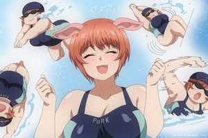 夏アニメ「エルフさんは痩せられない。」秘術・ダイエットを求めてやってきたオークの奥（CV内田彩）に出会う♪ 第4話先行カット 画像