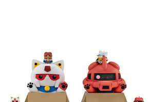 “ニャンダム、いきまーす！” 猫耳生やした「ガンダム」出撃♪ シャア専用ザクと揃えたいソフビ登場 画像