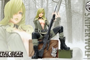 大胆にはだけた胸元から、ライフルのゴツさまで徹底再現！ 名作「メタルギア ソリッド」から美少女になった「スナイパーウルフ」フィギュアが再販 画像