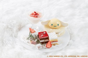 シナモロールやポチャッコとアフタヌーンティー♪ 「サンリオ ガーデンカフェ」冬の限定メニューが登場！ 7キャラから選べるムースも 画像