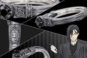 「黒執事」セバスチャン＆シエルのイニシャルリング登場♪ 宝石が輝くアンティーク調デザインが魅力的 画像