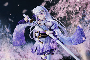 「リゼロ」エミリアがオリジナル和装衣装でフィギュア化！ 鮮やかなグラデーション&パール塗装に注目 画像