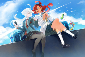 「ガンダム 水星の魔女」女子高生のスレッタとミオリネが出会う!? スピンオフマンガが始動 画像