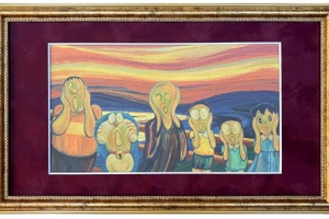 「映画ドラえもん」名画の世界を旅するOPシーンがアート作品に♪ ムンク「叫び」フェルメール「牛乳を注ぐ女」など6アイテム 画像