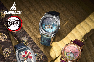 「鬼滅の刃」宇髄天元、時透無一郎、甘露寺蜜璃の“日輪刀”もキラリッ！ 「金沢箔」使用の機械式腕時計に新モデル登場 画像