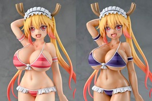 “すべすべ美白”と“テカテカ日焼け”どっちがお好き? ジト目ver.フェイスもかわいい「小林さんちのメイドラゴン」フィギュアが登場 画像