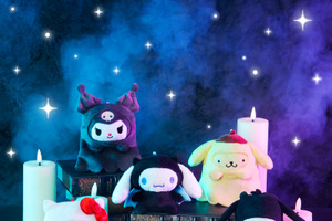 「サンリオ」シナモロール、ハローキティたちが黒基調の衣装でBlackハロウィン！ おばけやデビルにも変身!?【Happyくじ】 画像