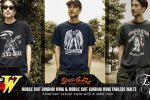 「新機動戦記ガンダムW」を古着的な雰囲気のTシャツで！ ウイングガンダムゼロなどMS柄3種が登場 画像