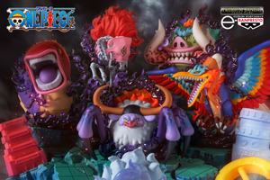 「ワンピース」ドドドォン!! 姿を変えた“五老星”が圧倒的迫力で立体化…！ギア5ルフィとの対峙シーンを再現 画像