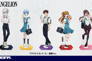 「エヴァ」秋葉原の街を楽しむシンジやレイ、アスカたちが描き下ろし♪先行販売グッズ登場のポップアップ開催 画像