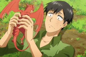 秋アニメ「とんでもスキルで異世界放浪メシ2」ムコーダの顔に小さなドラゴンが張り付き…？第13話先行カット 画像