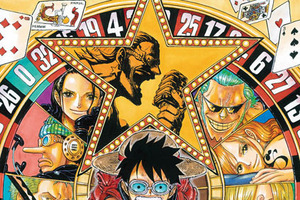 「ONE PIECE FILM GOLD」ビジュアル公開　黒い服着たルフィがルーレットで登場! 画像