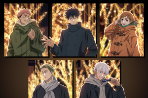 「呪術廻戦」虎杖悠仁、伏黒恵、五条悟らとイルミネーション満喫でうっとり～♪ ハロウィン仮装姿も！コラボグッズ＆イベント開催 画像