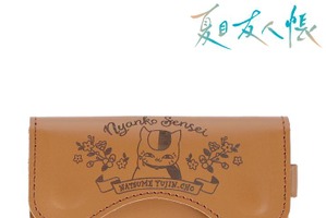 「夏目友人帳」ニャンコ先生、牛革仕様のレザーキーケース＆カードケースに…蝶を追いかける姿もデザイン 画像