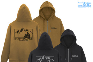 「ゆるキャン△」“買っちった”しよう！ 志摩リンのシルエット、ジップパーカーやニットキャップに♪ 画像