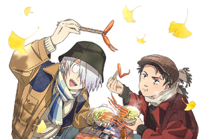 「鬼太郎誕生 ゲゲゲの謎」鬼太郎の父と水木が秋の装いに♪「ゲゲゲ忌2025」スペシャルイラスト公開 画像