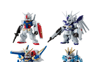 ガンダム・Hi-vガンダム・V2アサルトバスターガンダム・ナラティブガンダム…宇宙世紀を象徴するガンダム集結！手のひらサイズフィギュアで登場 画像