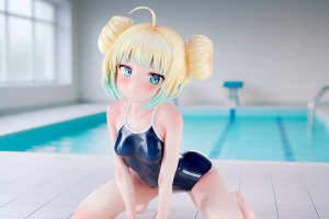 スク水で上目遣いはズルいよ…！オリジナルフィギュア「水名瀬すい」が1/5スケールフィギュアで登場 画像
