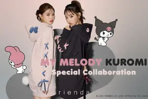 マイメロディ＆クロミのかわいいスウェットワンピ登場♪ rienda（リエンダ）とのコラボアイテムが登場！ 画像