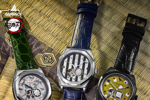 「鬼滅の刃」不死川実弥、伊黒小芭内、悲鳴嶼行冥をイメージ！「金沢箔」使用の機械式腕時計に新モデル登場＆“柱”が勢揃い 画像