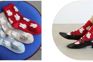ミッフィー、ふわもこ靴下があったか＆さりげなキュート♪「ミッフィー」×「靴下屋」コラボ 画像