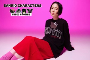 「サンリオ」キティちゃんやハンギョドンが、BLACKで“大人かっこいい”アパレルに！RODEO CROWNS WIDE BOWLコラボ 画像
