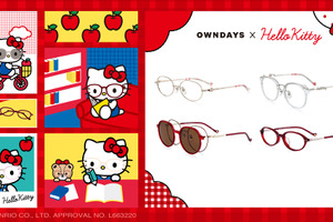 ハローキティの愛らしさが目元に☆ リボンや耳をモチーフにしたアイウェア登場！Y2Kテイストも楽しめる♪ 画像